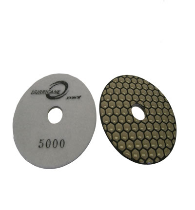 Hurricane 4"/BWHITE DRY Polishing Pad