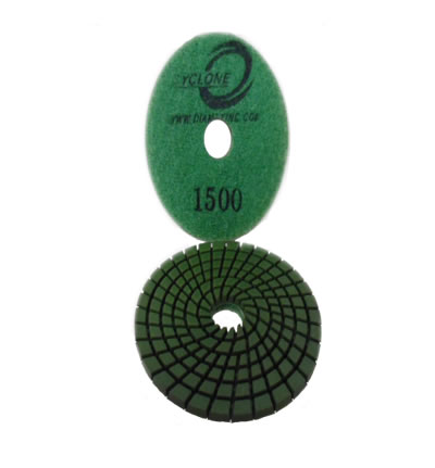 Spiral 3"/1500 WET Polishing Pad CYCLONE