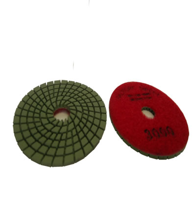 Spiral 3"/3000 WET Polishing Pad CYCLONE