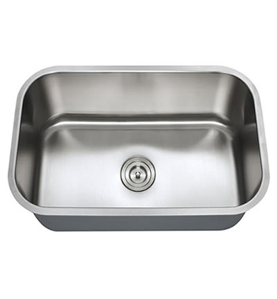 Undermount LARGE Single Sink 18G 29.3/4"x18.1/4"x9" Depth