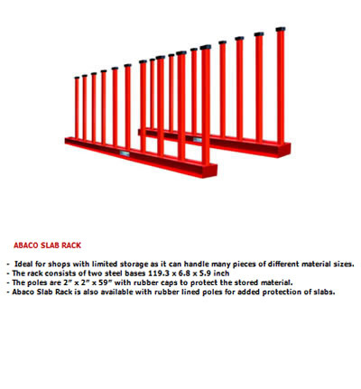 Rack for Slabs Set(2pcs) with 20 Poles ABACO