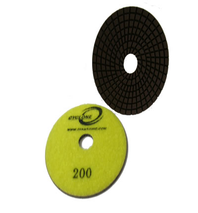 [PD4200SF] Spiral 4"/200 WET Polishing Pad CYCLONE