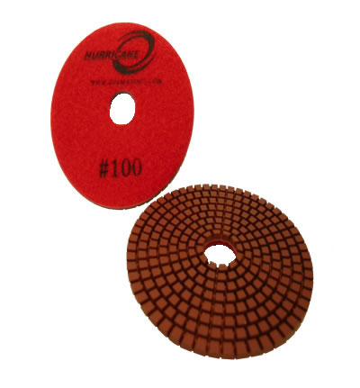 [PDRE4100] Block 4"/100 WET Polishing Pad HURRICANE