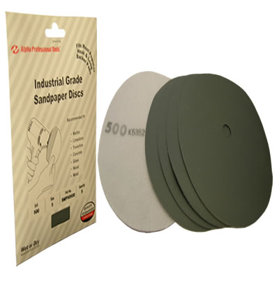 [SMP50500] Alpha Sandpaper 5PK 5" #500