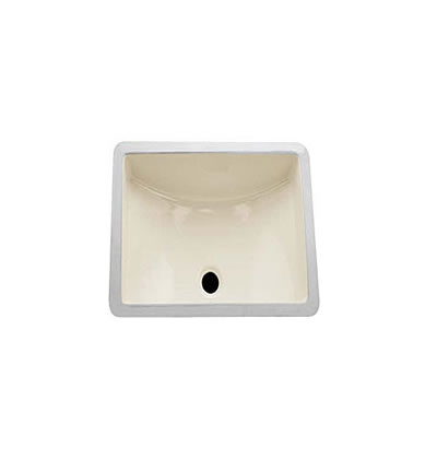 [SQ1611-B] Ceramic BISQUE Small Square Sink 16"x11"