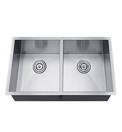 [ZR5050329-18G] 50/50 Z/R Sink 18G 32"x18"x9" Depth